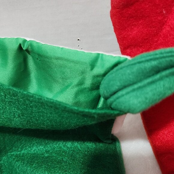 2 Dan Dee Santa Reindeer Christmas Stockings applique holiday whimsy 2011 - Picture 12 of 12